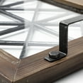 thumbnail image 5 of Mercana Ellingson Rectangular Black Metal Glass Bottom Tray, 5 of 9