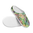 thumbnail image 3 of Lsque Blooming Cactus Pattern Womens Comfort Cotton on Scuff With Memory Foam and Anti-skid Sole Slipper-35/36, 3 of 7