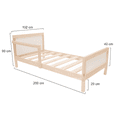 thumbnail image 3 of Kit Mobiliario Kit Cama Individual Con Patas Moderna Infantil de Madera Estilo Nórdico, 3 of 4