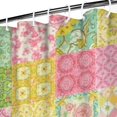 thumbnail image 2 of Pioneer Flower Floral Print Pattern Shower Curtain 36”x72", Bathroom Decorative Shower Curtain Set with 12 Hooks, Waterproof Washable, 2 of 5