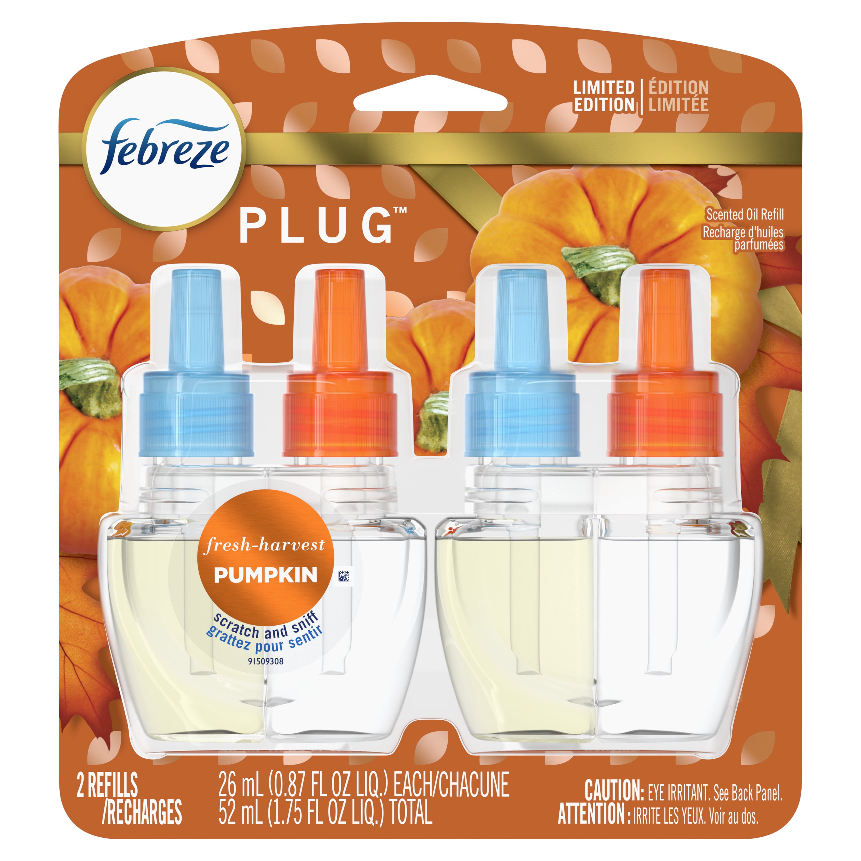 Febreze Plug OdorEliminating Air Freshener, Pumpkin, 2 Ct Walmart