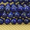thumbnail image 4 of Natural A Grade Lapis Lazuli Gemstone 6mm Round Beads Stretch Bracelet 7" Unisex, 4 of 6