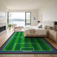 thumbnail image 3 of ODIKA Hockey Soccer Lines Shaped Artificial Theme Alian Football Field Refined for Dining Room, Basement, Large Office, Non-Slip Chair-Friendly, 3 of 7