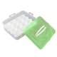 thumbnail image 3 of Lindo dispensador de huevos cubierto con caja de soporte para huevos de doble cubierta con asa para refrigerador con capacidad para 32 huevos, 3 of 5