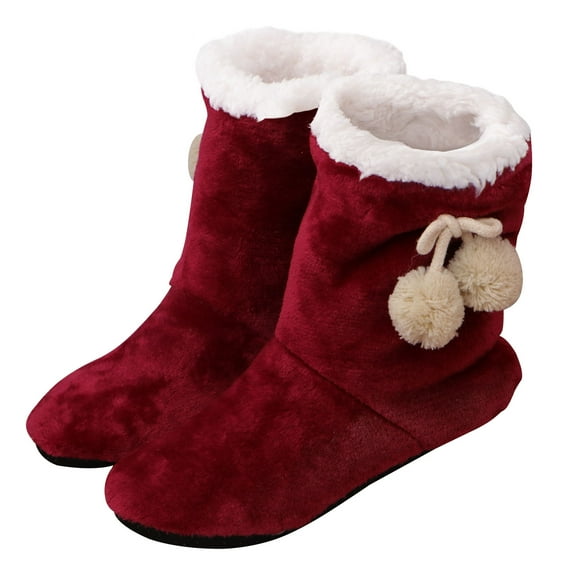 WEAVILUX Women’s Slippers with Cotton Wool Lining, Warm and Comfortable, 1 Pair