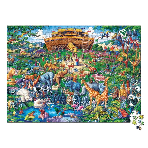 MasterPieces 1000 Piece Jigsaw Puzzle – Noah's Ark – 19.25"x26.75 ...