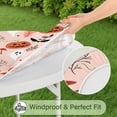 thumbnail image 5 of Halloween Cute Icons on Pink Pattern Round Fitted Tablecloth with Elastic Edge,Dining Table Cover Waterproof,Outdoor Round Tablecloth for Camping,Dining,Indoor and Outdoor, 5 of 7