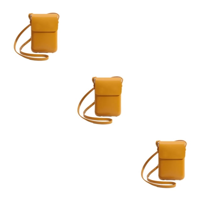 Becaristey Compact And Versatile Shoulder Bags Wide Application Women Handbags Small Bag yellow 3Set