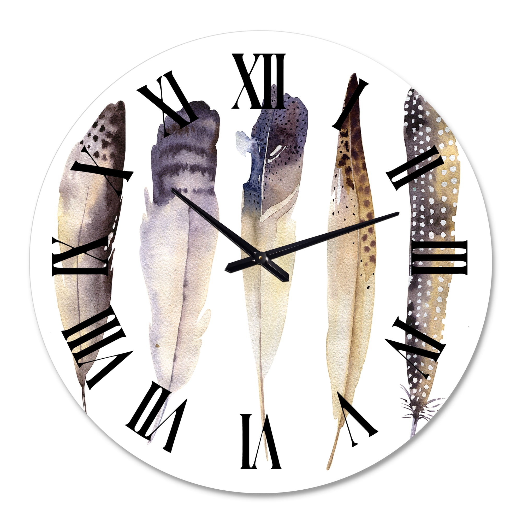 Designart 1 in Quartz Bohemian Wall Clock