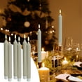 thumbnail image 1 of Fiudx Velas Sin Llama, Luces Led Cónicas Parpadeantes Realistas, Brillo Amarillo Cálido y Acogedor, Funcionamiento a Pilas, Ideal para Decoración Del Hogar, Fiestas, Festivales, Ambiente Interior, Fá, 1 of 6