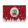 thumbnail image 1 of Christmas Floor Mat, Absorbent Polyester Entrance Mat, Non-Slip Indoor Door Mat for Kitchen, Bathroom, Entryway Holiday Decoration, Soft Cushioned Low-Profile Rug, Easy to Clean, 23.62x15.75 in, 1 of 6