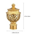 thumbnail image 2 of OATIPHO 6Pcs Golden Curtain Rod Fittings Decorative End Caps for Living Room Window Drapery, 2 of 6