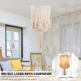 thumbnail image 2 of Sin luz Pantalla de macramé Dormitorio Decoración del hogar Cubierta de luz de cuerda de algodón JShteea El nuevo, 2 of 6