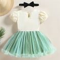 thumbnail image 6 of ATAIKU 6M-24M Baby Girls Princess Onesie Romper Dress Halloween Christmas Party Lace Gown Birthday Tulle Dresses with Headband, 6 of 15