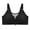 Black, variant on Women's Wireless-Exposure Crop Top Push-Up-Drooping Wireless Thin Full Cup Daily Bra Daily Bra