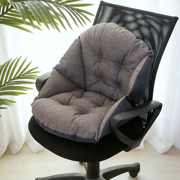 Cojín de oficina Cojín integrado Cojín de estudiante Cojín de silla de computadora Cojín de silla engrosado Transpirable Disponible para las cuatro estaciones Cojín grueso