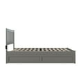thumbnail image 6 of AFI Tahoe Wood Queen Platform Bed with Footboard and Twin XL Trundle in Grey, 6 of 6