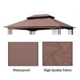 thumbnail image 6 of Perfect Garden Replacement Canopy Cover Top Fabric Only for 13 x 10 Ft 2-Tier Outdoor Gazebo,Color Brown, 6 of 8