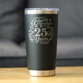 thumbnail image 2 of Bevvee Insulated Travel Tumbler 20 oz Cheers 25 Years 25th Anniversary Gifts Tumblers, 2 of 4