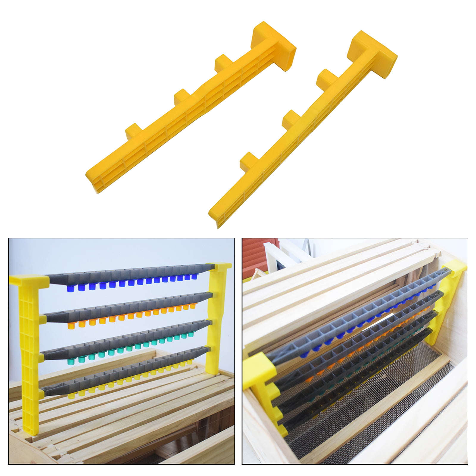 Details about   2/Set Plastic Honey Bee Hive Frame Rack Support Spacer Stand Tools Equipment 