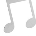 thumbnail image 2 of Metal Sheet Music Clip with Note Pattern, Delicate Page Holder for Piano and Guitar, Silver, 2 of 2