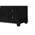 thumbnail image 4 of Elegant Decor Wesley 42" Solid Wood Steel Single Bathroom Vanity Set in Black, 4 of 15