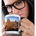 thumbnail image 2 of 3dRose, Arizona, Utah, Monument Valley Navajo Tribal Park - US45 DJO0082 - Diane Johnson, 11oz Two-Tone Black Mug, 2 of 7