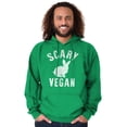 thumbnail image 5 of Scary Vegan Bunny Rabbit Vegetarian Hoodie Sweatshirt Women Men Brisco Brands L, 5 of 5