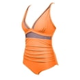 thumbnail image 6 of Elvqul One Piece Swimsuit for Women Shapewear Underwire Solid Color Tummy Control Beach Womens Swimsuit Orange, 6 of 6