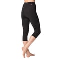 thumbnail image 2 of Terry Cycling Clothes for Women Padded Breakaway Bike Knicker 18" Cropped Cycling Capri Pants For Women With Padding, 2 of 9