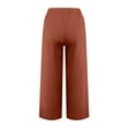 thumbnail image 5 of GigrtiJin Women's Plus Size Wide Leg Pant Elastic High Waist Lounge Palazzo Pants Thin Drawstring Trouser with Pockets, 5 of 6