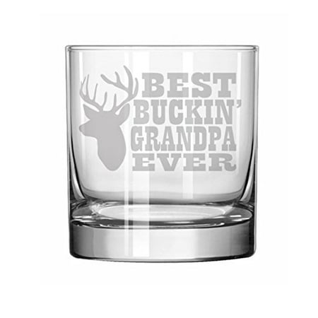 11 oz Rocks Whiskey Highball Glass Grandfather Best Buckin Grandpa