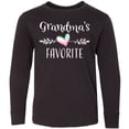 thumbnail image 3 of Inktastic Grandmas Favorite- Heart Grandchild Long Sleeve Youth T-Shirt, 3 of 5
