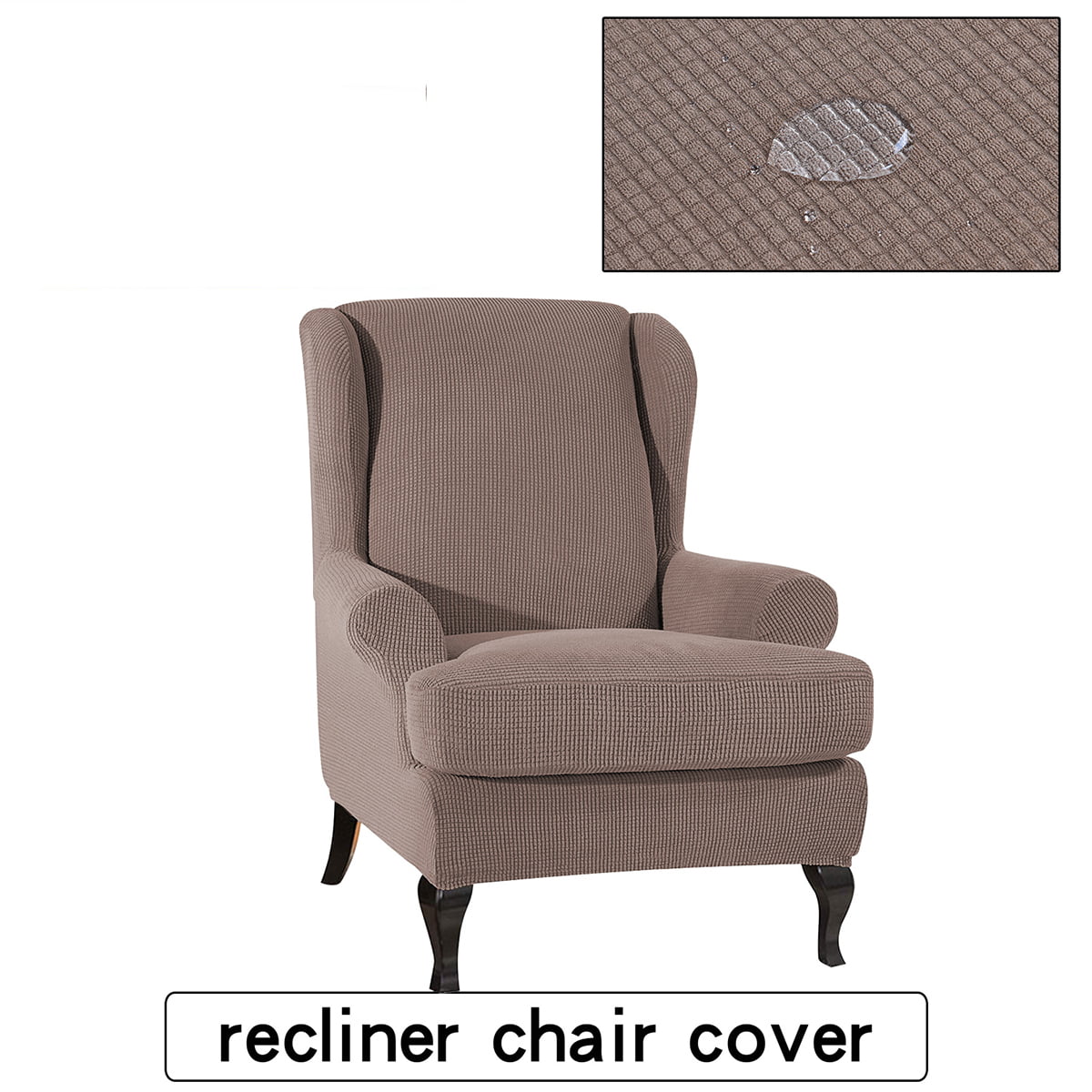 1 Seater Sofa Cover Recliner Slipcover Wing Chair Cover Stretchy  Chair Cover 