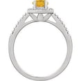 thumbnail image 2 of FB Jewels 925 Sterling Silver Citrine & .01 CTW Diamond Ring Size 7, 2 of 2
