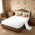 thumbnail image 4 of Erosebridal Plaid Pumpkin 7-Piece Twin Bedding,Fall Harvest Bedding Comforter Set,Grey,Reversible, 4 of 6