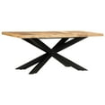 thumbnail image 4 of vidaXL Solid Wood Dining Table Kitchen Desk Furniture Multi Colors, 4 of 33
