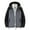 #Gray, variant on Men's Casual Solid Color Zipper Pocket Shoulder Cuff Padded Thickened Jacket,Green Big and Tall Men M