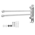 thumbnail image 4 of 1 pc Towel Bar with 2 Arms Swivel Rustproof Towel Holder Towel Rack Organizer for Kitchen Bathroom, 4 of 6