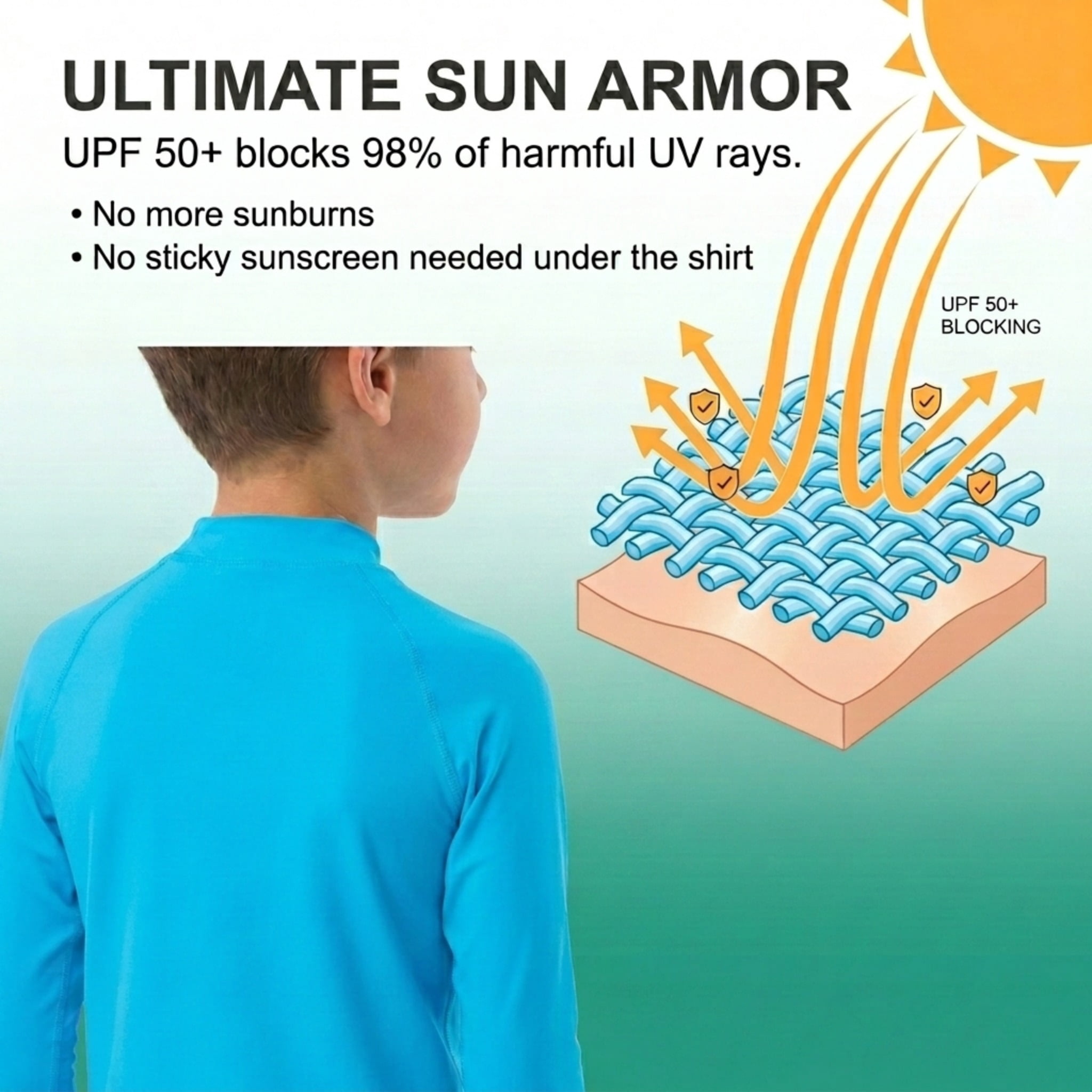 Kanu Surf Boys' Platinum Rashguard