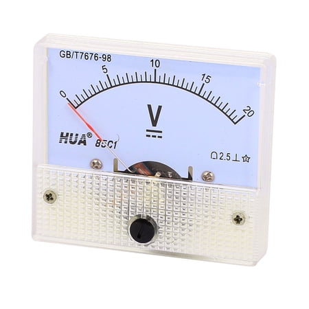 DC 0-20V Analog Volt Voltage Panel Meter Voltmeter Gauge 85C1