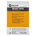 thumbnail image 2 of Niche Brake Pad Set for Kawasaki Z400 Semi-Metallic Motorcycle 519-KPA2425D, 2 of 5