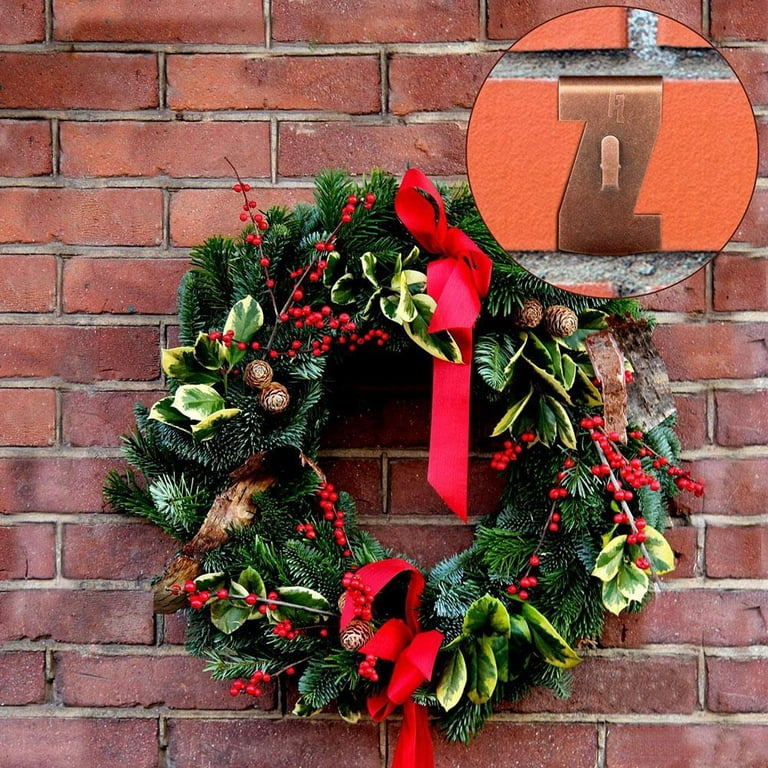Brick Clips for Hanging Outdoors, Spring Steel Hooks Wall Picture Wreath  Lights Hangers Fastener Fits Brick