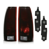 PIT66 LED Black Smoked Tail Lights Fit for 88-98 Chevy C/K Silverado Suburban Tahoe Sierra