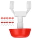 thumbnail image 5 of Alimentador automático de agua para pollos, tetinas, dispensador de agua ajustable para aves de corral, tazón de agua, 5 of 8