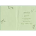 thumbnail image 2 of Designer Greetings White Flowers & Shamrocks in Green Vase St. Patrick's Day Card, 2 of 2