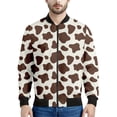 thumbnail image 4 of Chaqueta bomber con estampado 3D de vaca colorida para hombre y mujer, sudadera de primavera y otoño, chaquetas de calle de manga larga con cremallera, 4 of 5