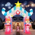 thumbnail image 1 of Arco inflable navideño Kalolary de 3,7 m con luces LED, 1 of 7