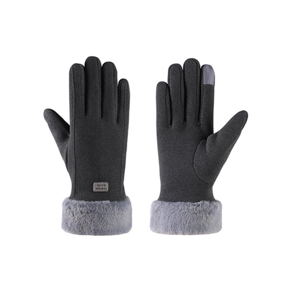 Women's Winter Gloves for Cold Weather Thermal Warm Cycling Velvet Thickened Windproof Touch Screen Gloves Women