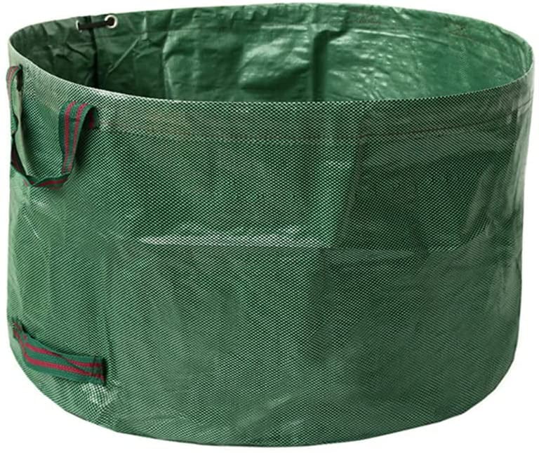 suukua Standard 63 Gallons Garden Yard Bag Reusable Foldable Leaf Trash Bags Lawn Pool Garden Leaf Waste Bag
